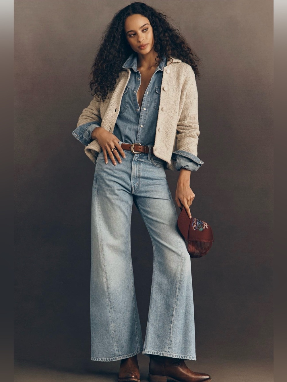 Mother Lemon Twist High Rise Wide Leg
skimp Jeans